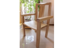 桦木咖啡椅（带扶手）